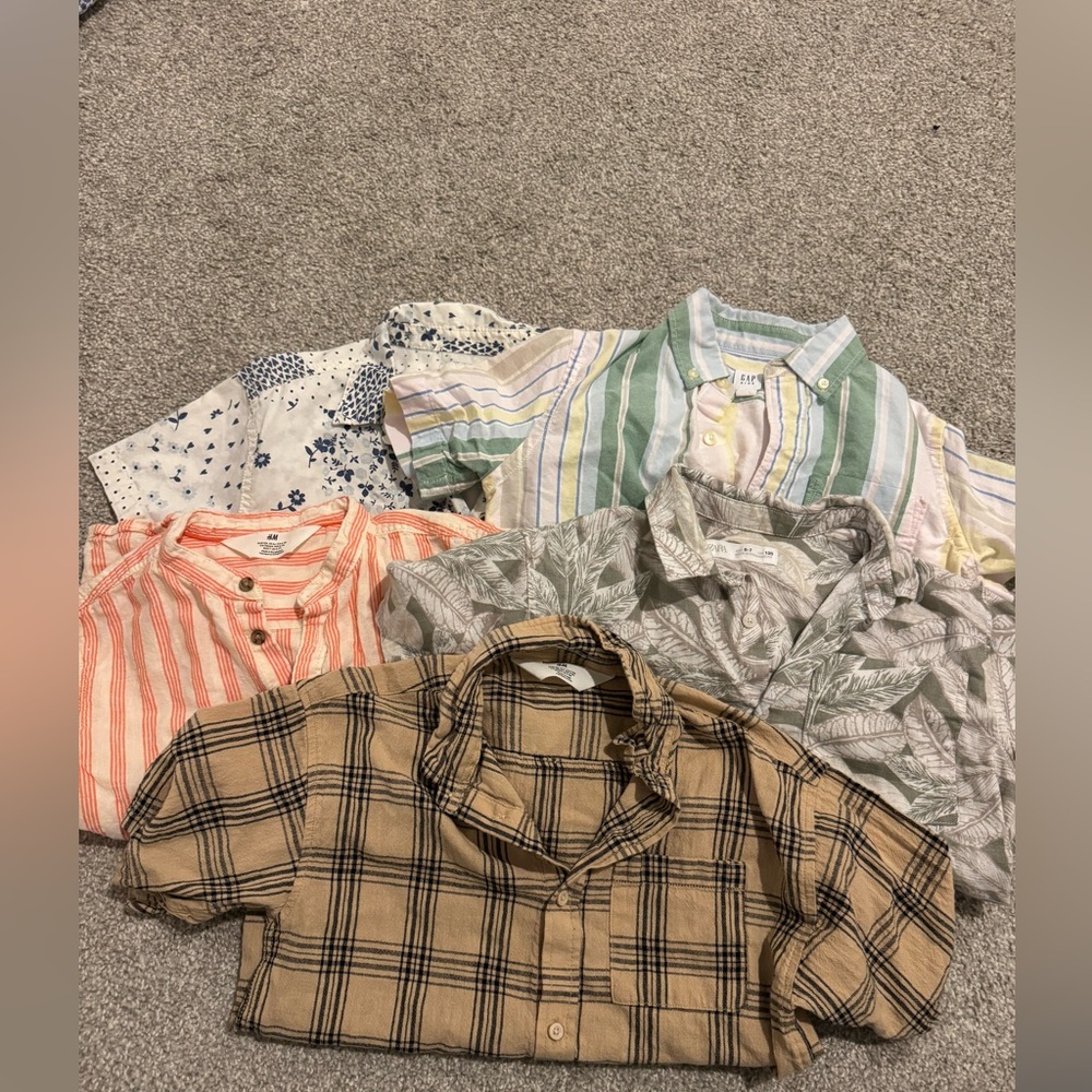 Bundle of boys shirts